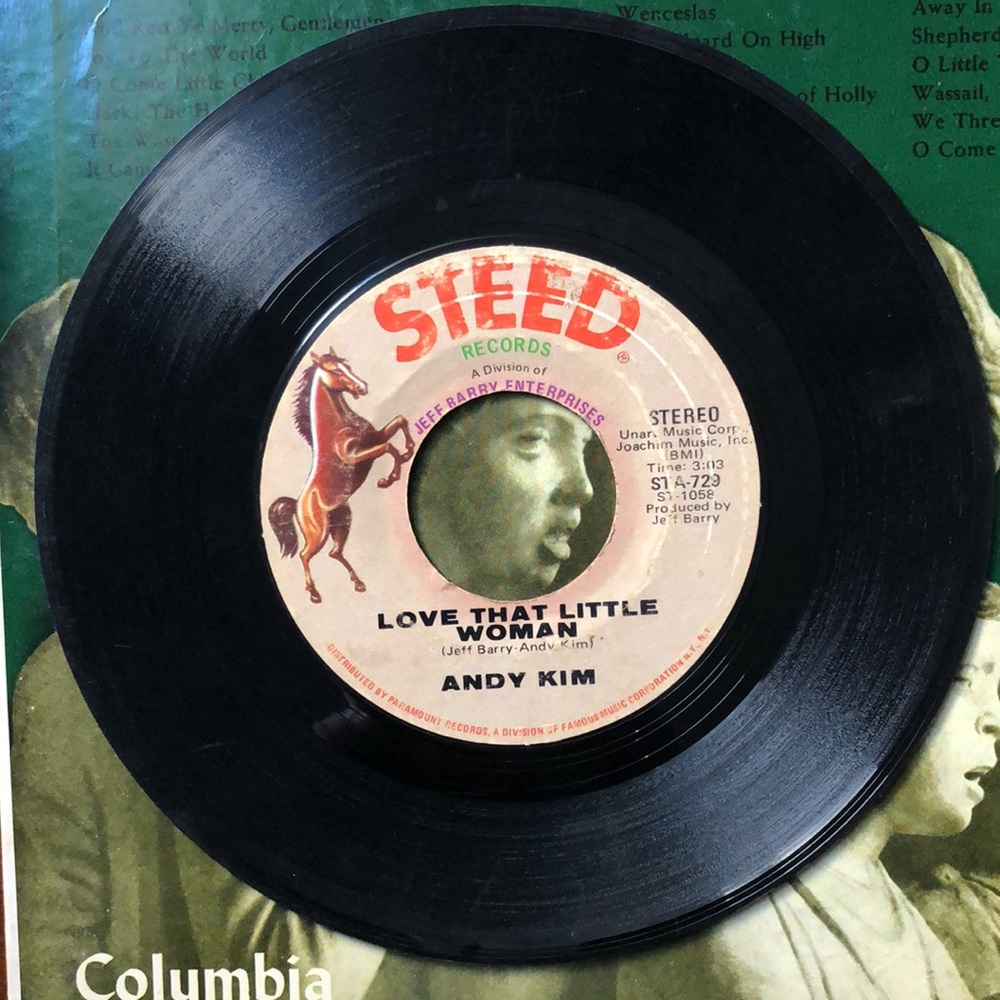 Andy Kim Love That Little Woman/Be My Baby Vinyl 45 Record '70